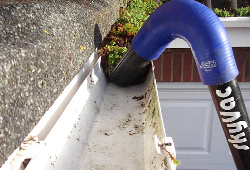 gutter vacuum and repairs